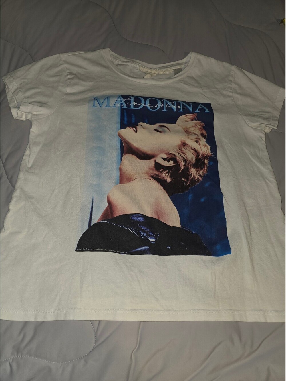 H&M Licensed MADONNA TRUE BLUE T-Shirts Small   Color White